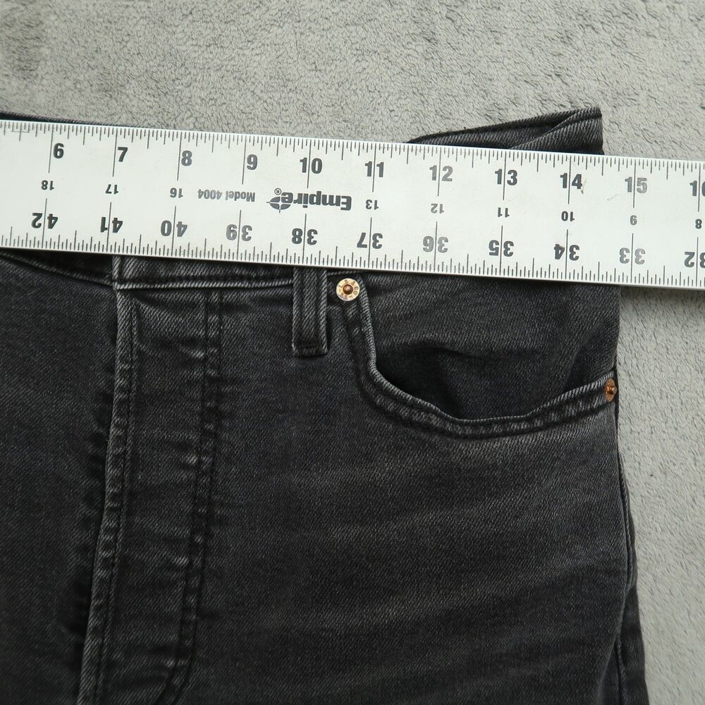 Levi's Jeans Women's Size 29 Gray High-Rise Ribcage Straight Ankle 24" Inseam - Picture 4 of 16